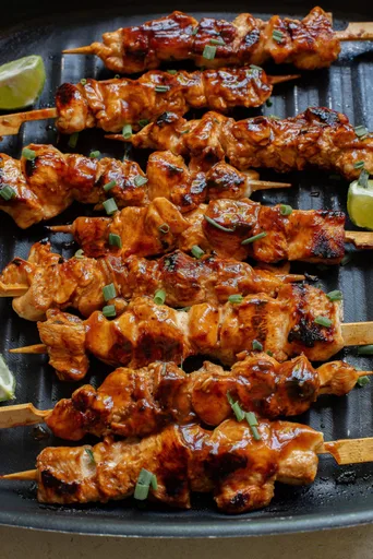 Honey Beer Chicken Kabobs