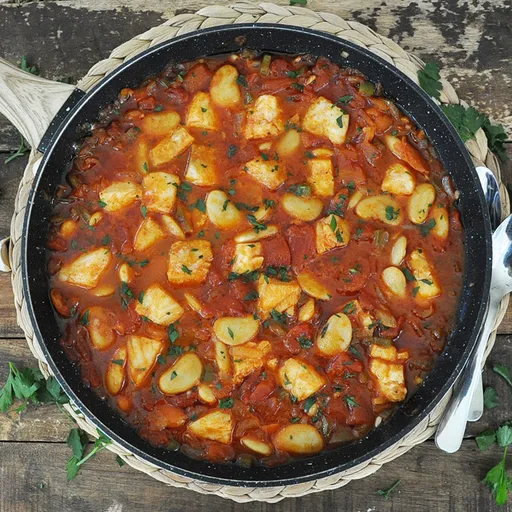 Guiso de Bacalao y Judiones