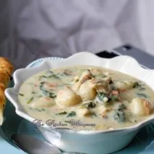 Sopa crema definitiva de pollo y ñoquis