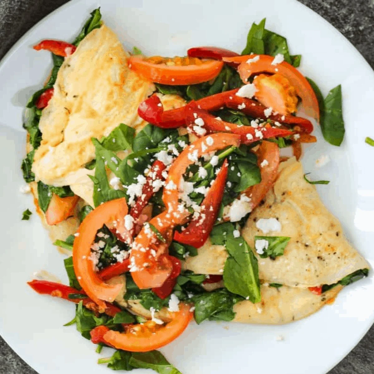 Easy Loaded Vegetable Omelette
