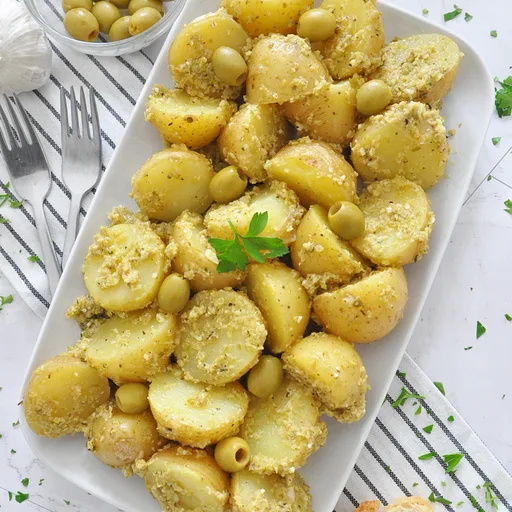 Patatas en salsa verde