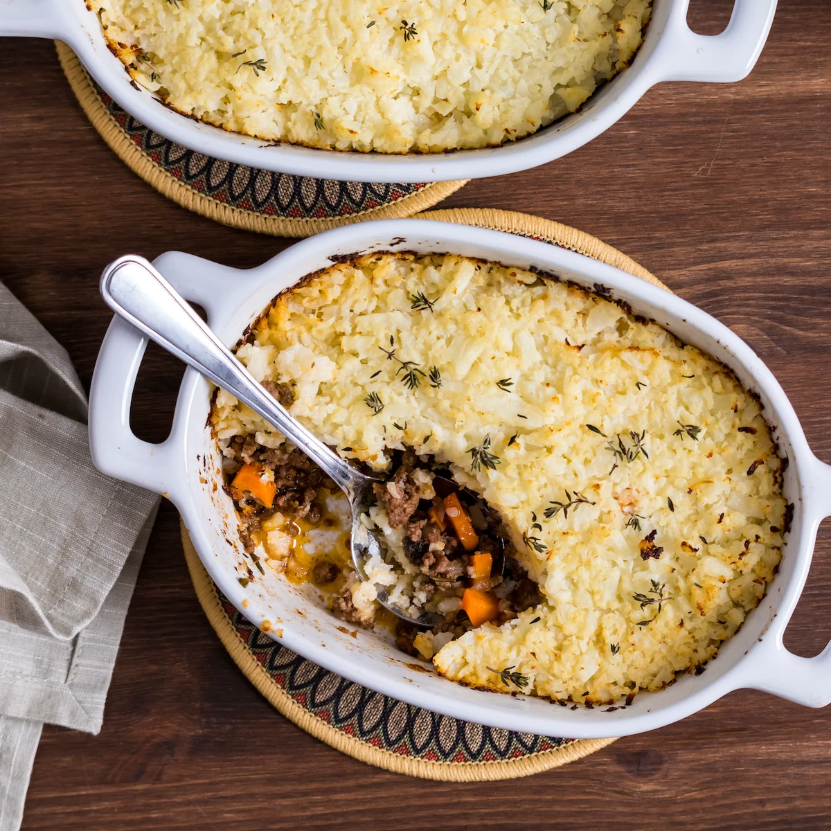 Shepherd’s Pie with Cauliflower Crust