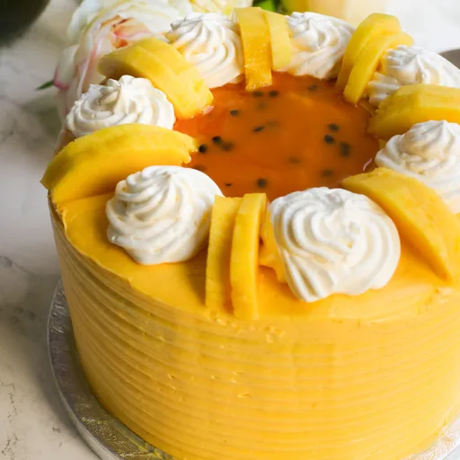Easy Mango Passionfruit Cake