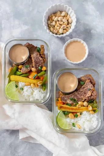 Satay de ternera