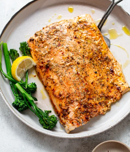 Foolproof Baked Salmon with Lemon Mayonnaise