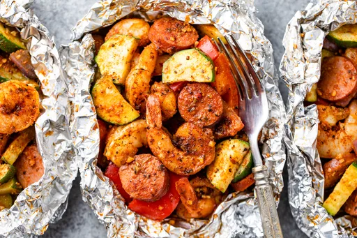Cajun Shrimp Foil Packs