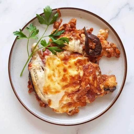 Vegetarian Moussaka with Lentils