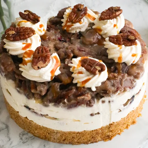 Tarta de queso con pacanas sin horno