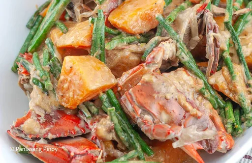 Ginataang Kalabasa at Sitaw with Crab