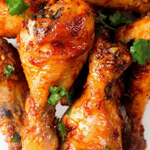Muslos de pollo picantes al horno