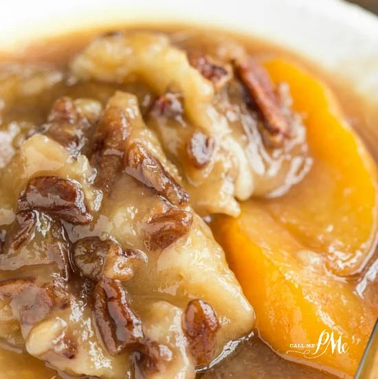 Peach Pecan Cobbler