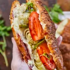 Easy Italian Artichoke Boursin Croissant Sandwich Recipe