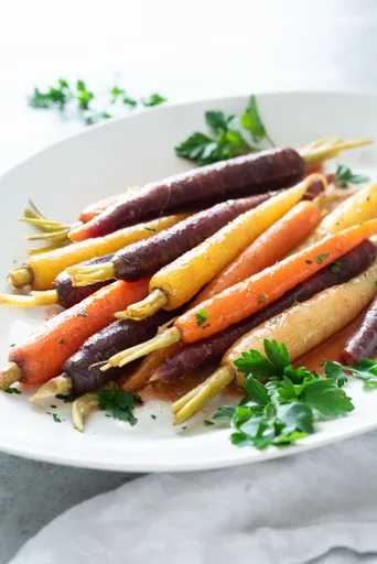 Zanahorias glaseadas con arce
