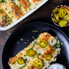 Receta fácil de enchiladas de pollo con crema agria