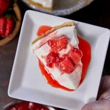 No Bake Italian Ricotta Cheesecake