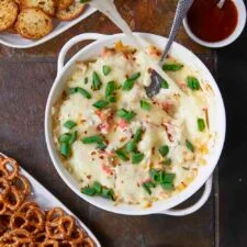 Easy Cheesy Baked Hot Crab Dip (with Kewpie Mayo)