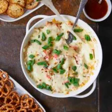 Easy Cheesy Baked Hot Crab Dip (with Kewpie Mayo)
