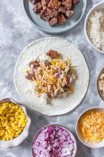 Burritos de ternera para el congelador