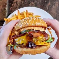 Blueberry Jalapeño PB&J Bacon Cheeseburger
