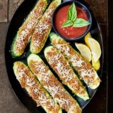 Easy Baked & Air Fryer Parmesan Zucchini Strips