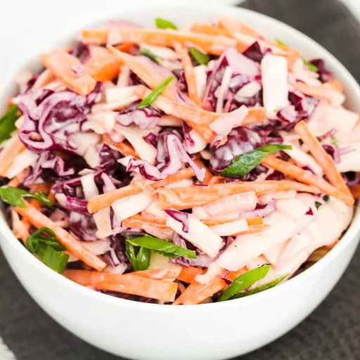 Creamy Red Cabbage Coleslaw