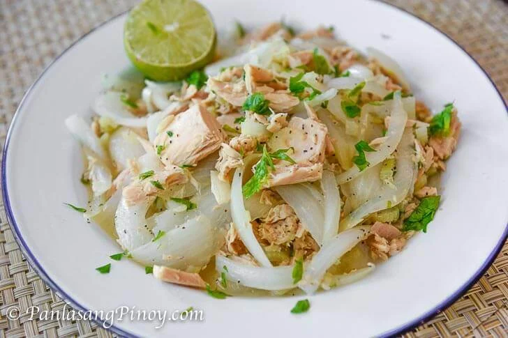 Ginisang Tuna (Canned Albacore Tuna Sauteed with Onions)