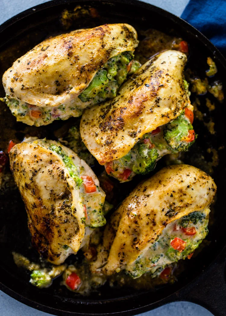 Broccoli Stuffed Chicken Breasts