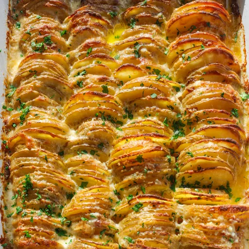 Patatas gratinadas con queso
