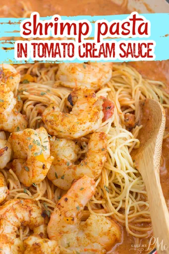 Pasta picante con gambas al estilo de Nueva Orleans