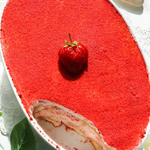 Tiramisú de fresa