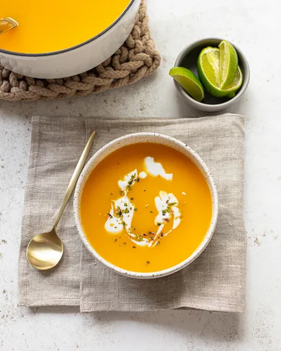 Ginger-Orange Butternut Squash Soup