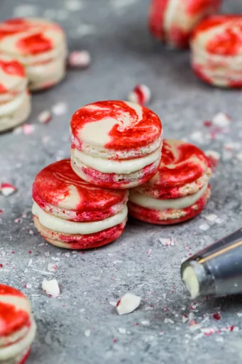Peppermint Macarons