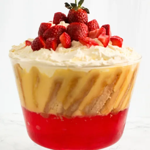 Postre inglés fácil de fresas