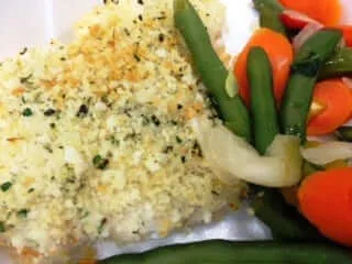 Panko Parmesan Crusted Halibut