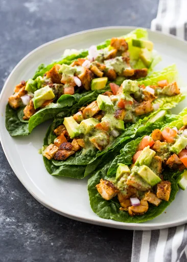 Chicken Taco Lettuce Wraps (Healthy, Low-carb, Keto)