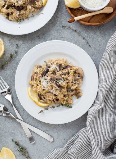 Risotto de setas en olla rápida