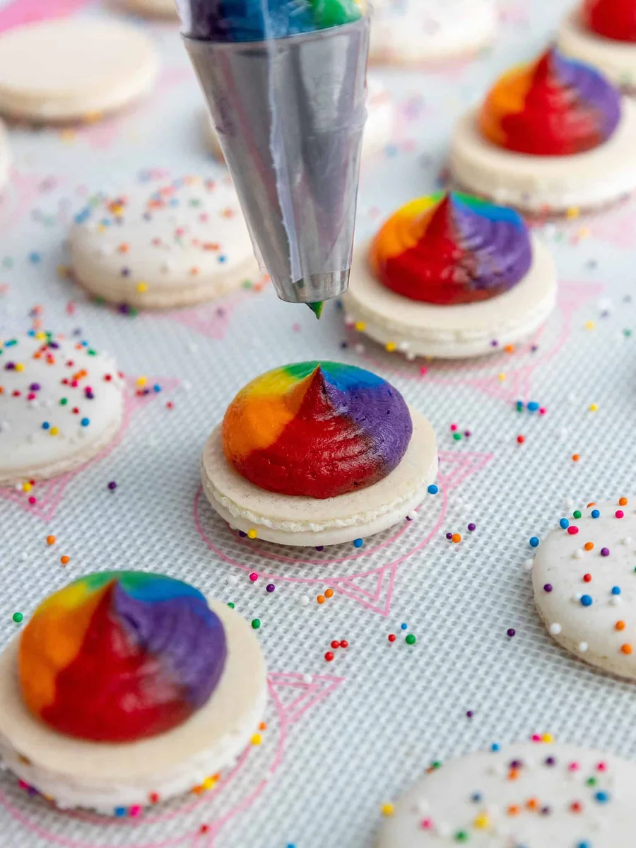 Rainbow Macarons