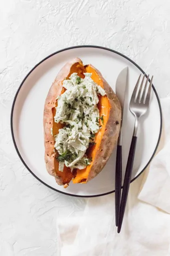 Chicken Stuffed Sweet Potatoes