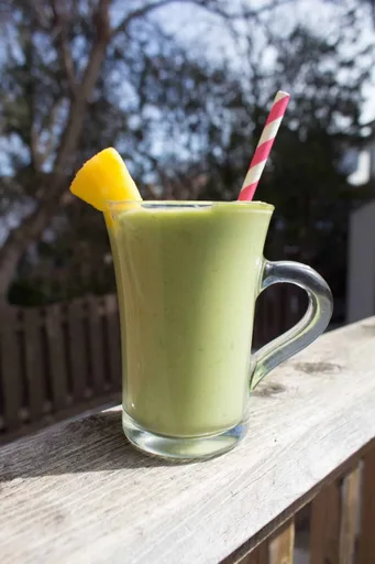 Healthy-ish Avocado Maple Pineapple Milkshake