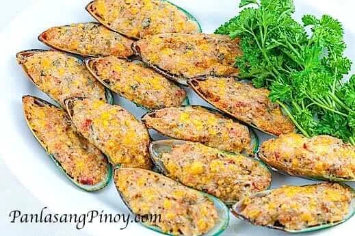 Relyenong Tahong (Stuffed Mussels)