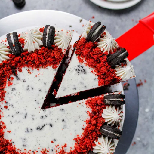 Red Velvet Oreo Cake
