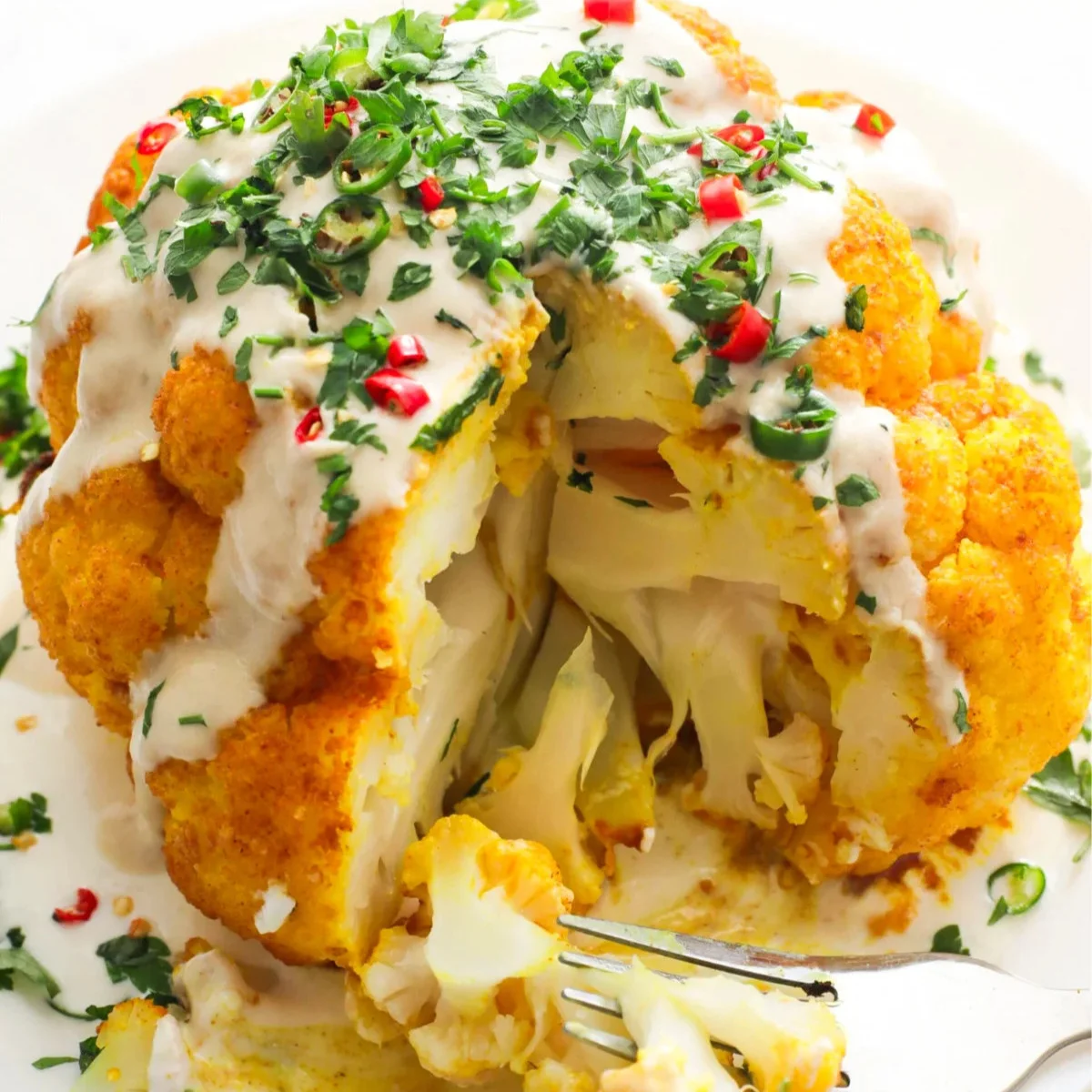 Turmeric Whole Roasted Cauliflower