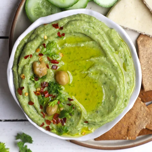 Receta de hummus de aguacate
