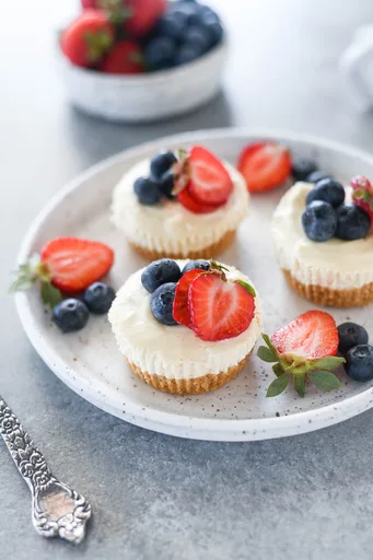 Mini Cheesecakes sin Horno