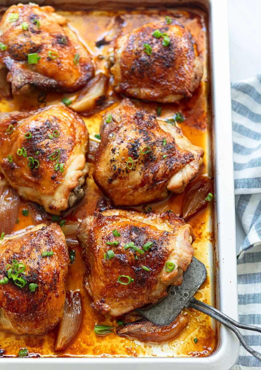 Soy-Ginger Glazed Chicken Thighs