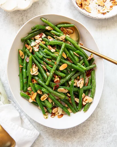 Fresh Green Bean Almondine