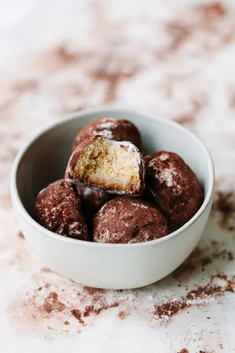 Hazelnut and Chocolate Snowball Cookies