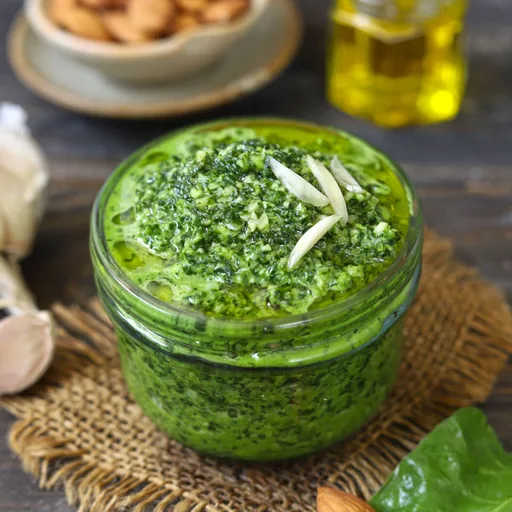 Spinach Almond Pesto Recipe