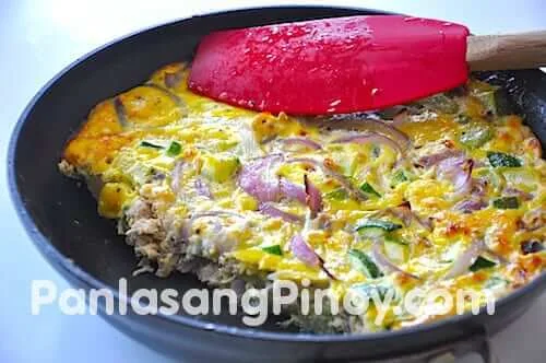 Tortilla de atún y calabacín