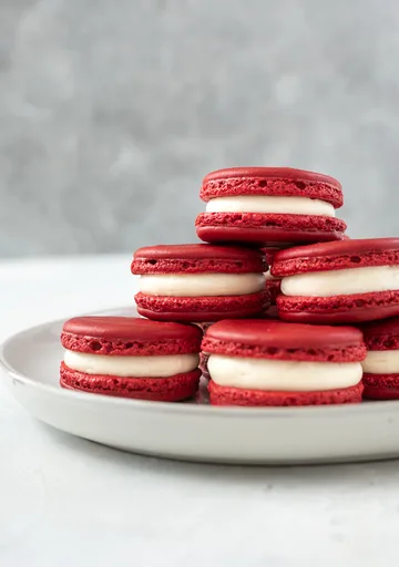 Red Velvet Macarons
